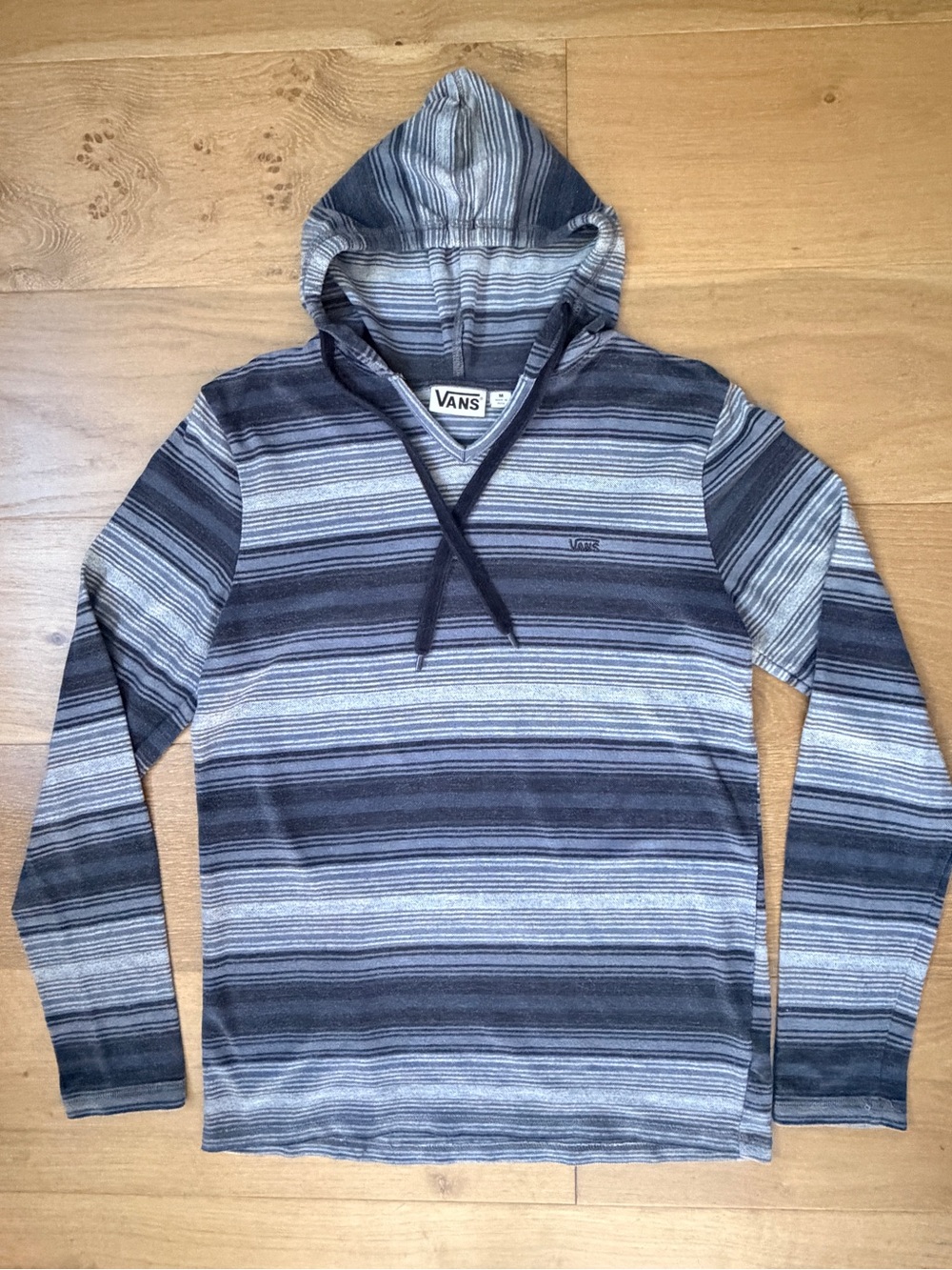 Vans Striped Hooded Knit Pullover Surf Baja Lightweight California Women's M